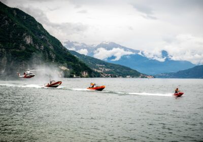 Esercitazione della Guardia Costiera nel Lago Maggiore