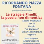 Voghera, ‘Ricordando Piazza Fontana’ a 55 anni dalla strage