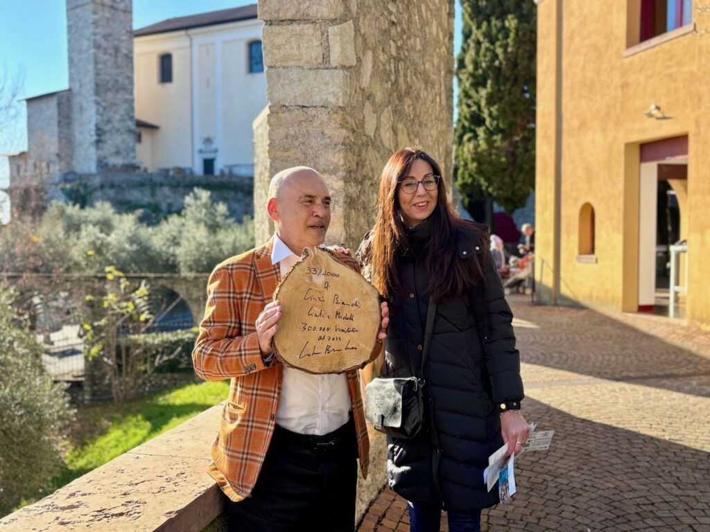 Guerri e 300 millesima visitatrice Cinzia Bianchi