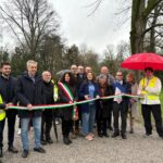 Palidano di Gonzaga, inaugurato il giardino di Villa Strozzi sotto la pioggia