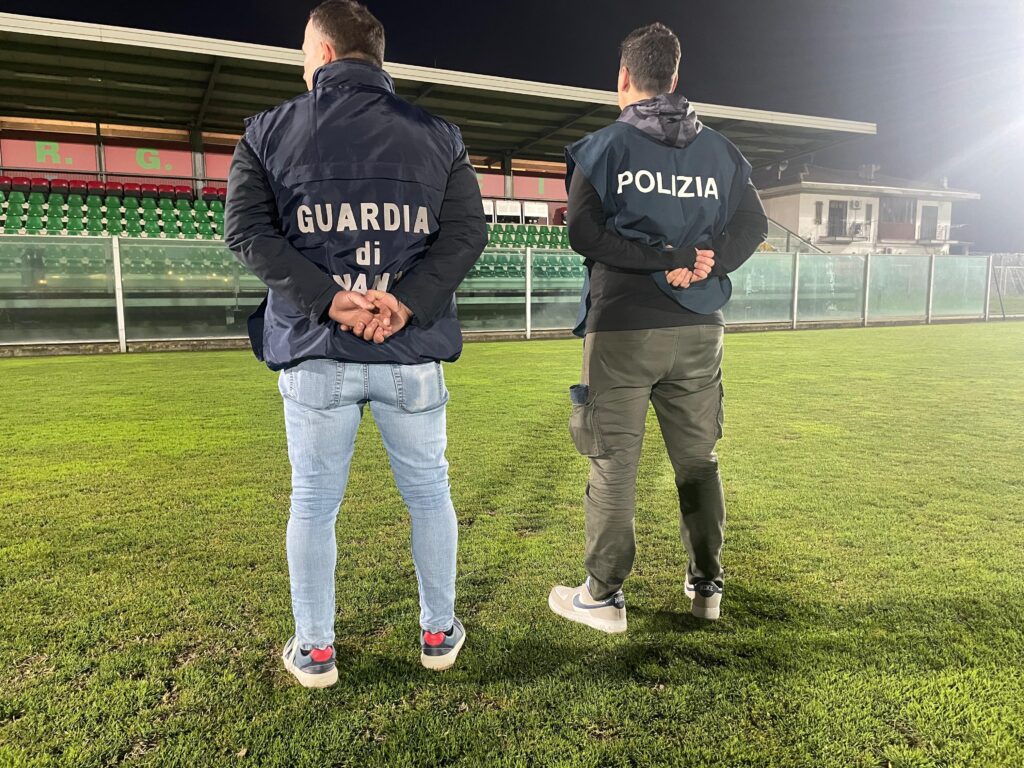 Polizia di Stato e Finanza allo stadio RG Ticino