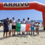 La squadra di Clusone prima a Laigueglia nello sci di fondo on the beach pro Airc