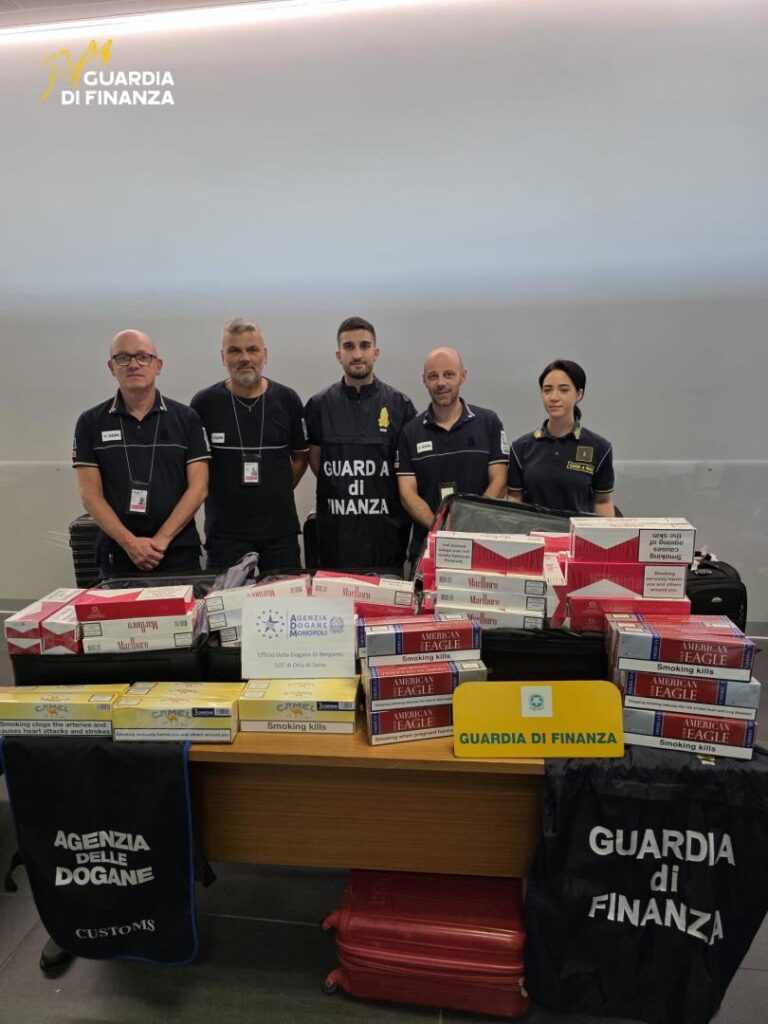 Orio al Serio, sequestrata quasi una tonnellata di sigarette di contrabbando