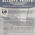 Borgo Mantovano, serata contro le truffe con Acdv