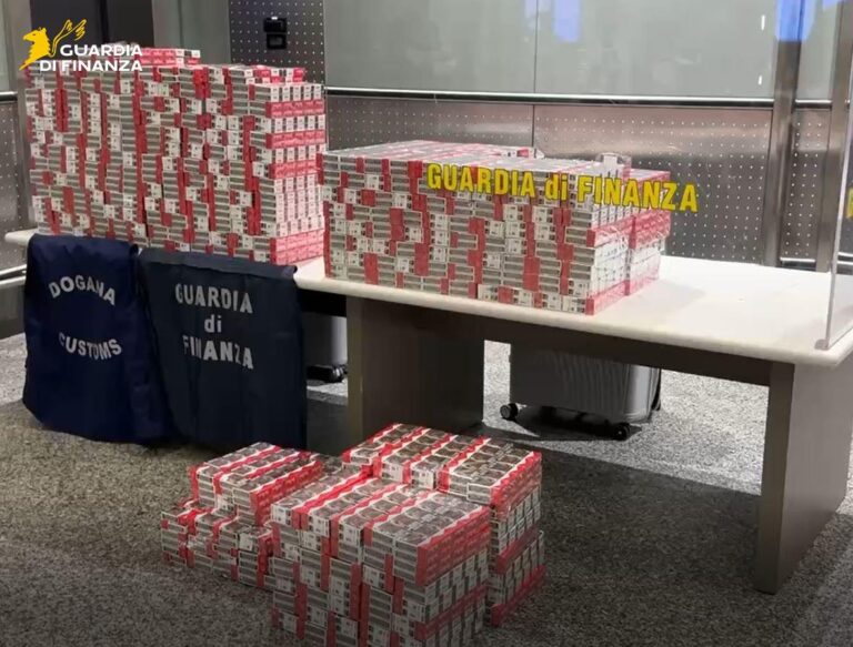 Malpensa, sequestrate 2040 stecche di sigarette di contrabbando e 9 denunciati